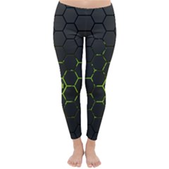 Green Android Honeycomb Gree Classic Winter Leggings by Sapixe