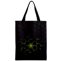 Green Android Honeycomb Gree Zipper Classic Tote Bag