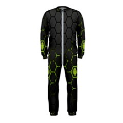 Green Android Honeycomb Gree Onepiece Jumpsuit (kids)