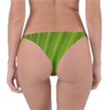 Green Leaf Pattern Plant Reversible Bikini Bottom View2