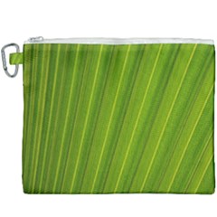 Green Leaf Pattern Plant Canvas Cosmetic Bag (xxxl)
