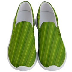 Green Leaf Pattern Plant Men s Lightweight Slip Ons by Sapixe