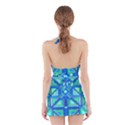 Grid Geometric Pattern Colorful Halter Dress Swimsuit  View2