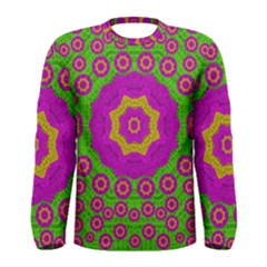 Decorative Festive Bohemic Ornate Style Men s Long Sleeve Tee by pepitasart