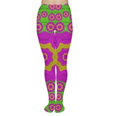 Decorative Festive Bohemic Ornate Style Women s Tights by pepitasart