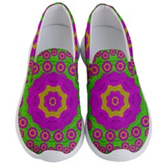 Decorative Festive Bohemic Ornate Style Men s Lightweight Slip Ons by pepitasart