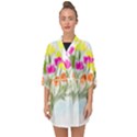 Easter Posey Half Sleeve Chiffon Kimono View1