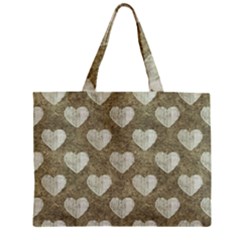 Hearts Motif Pattern Zipper Mini Tote Bag by dflcprints