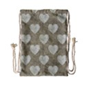 Hearts Motif Pattern Drawstring Bag (Small) View2