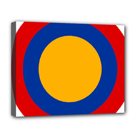 Roundel Of Armenian Air Force Deluxe Canvas 20  X 16   by abbeyz71
