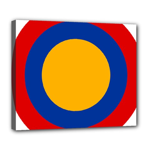 Roundel Of Armenian Air Force Deluxe Canvas 24  X 20   by abbeyz71