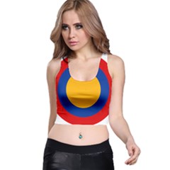 Roundel Of Armenian Air Force Racer Back Crop Top by abbeyz71