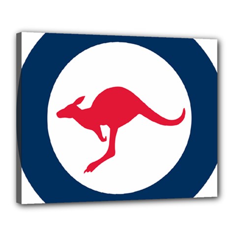 Roundel Of The Australian Air Force Canvas 20  X 16  by abbeyz71