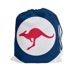 Roundel Of The Australian Air Force Drawstring Pouches (xxl) by abbeyz71