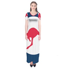 Roundel Of The Australian Air Force Short Sleeve Maxi Dress by abbeyz71