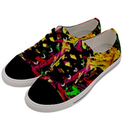 Spooky Attick 1 Men s Low Top Canvas Sneakers by bestdesignintheworld