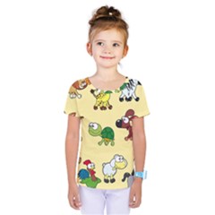 Group Of Animals Graphic Kids  One Piece Tee