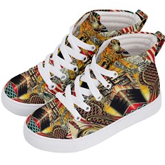 Hail Fine Art Print Kid s Hi-top Skate Sneakers by Sapixe