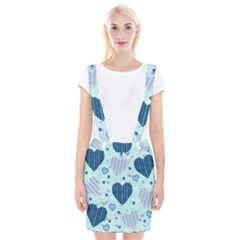 Hearts Pattern Paper Wallpaper Braces Suspender Skirt