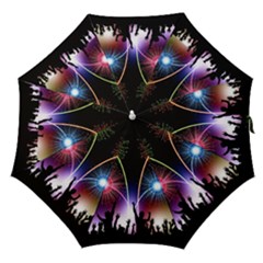 Happy New Year 2017 Celebration Animated 3d Straight Umbrellas