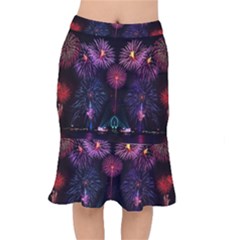 Happy New Year New Years Eve Fireworks In Australia Mermaid Skirt