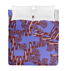 Ikat Sticks Duvet Cover Double Side (full/ Double Size) by Sapixe