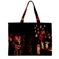 Holiday Lights Christmas Yard Decorations Zipper Mini Tote Bag