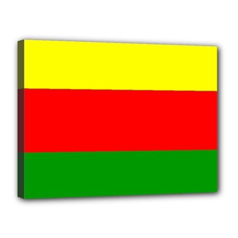 Kurdistan Kurd Kurds Kurdish Flag Canvas 16  X 12  by Sapixe