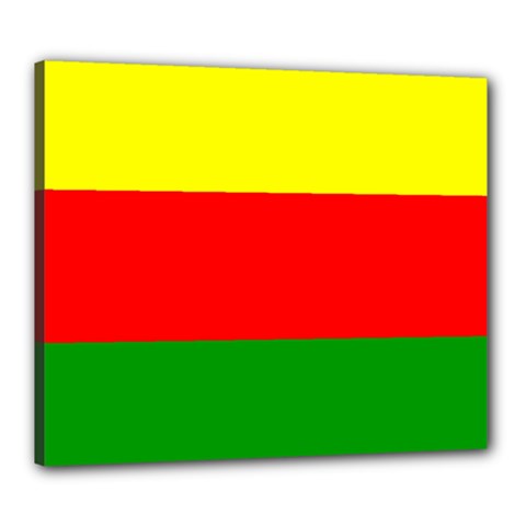 Kurdistan Kurd Kurds Kurdish Flag Canvas 24  X 20  by Sapixe