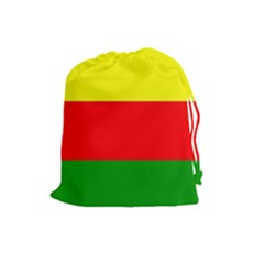 Kurdistan Kurd Kurds Kurdish Flag Drawstring Pouches (large)  by Sapixe