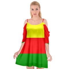 Kurdistan Kurd Kurds Kurdish Flag Cutout Spaghetti Strap Chiffon Dress