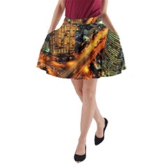 Hdri City A-line Pocket Skirt by Sapixe