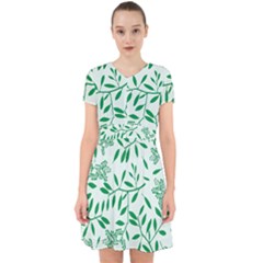 Leaves Foliage Green Wallpaper Adorable In Chiffon Dress