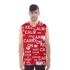 Keep Calm And Carry On Men s Basketball Tank Top by Sapixe