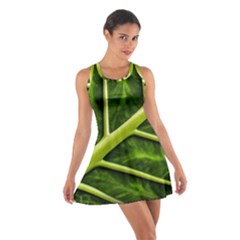 Leaf Dark Green Cotton Racerback Dress