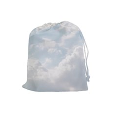 Light Nature Sky Sunny Clouds Drawstring Pouches (large) 