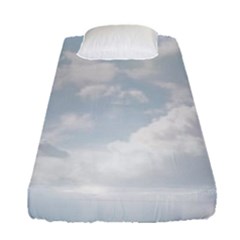 Light Nature Sky Sunny Clouds Fitted Sheet (single Size) by Sapixe