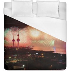Kuwait Liberation Day National Day Fireworks Duvet Cover (king Size) by Sapixe
