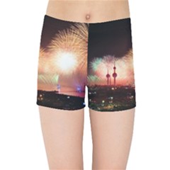 Kuwait Liberation Day National Day Fireworks Kids Sports Shorts by Sapixe