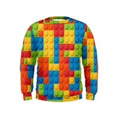 Lego Bricks Pattern Kids  Sweatshirt