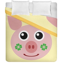 Luck Lucky Pig Pig Lucky Charm Duvet Cover Double Side (california King Size) by Sapixe