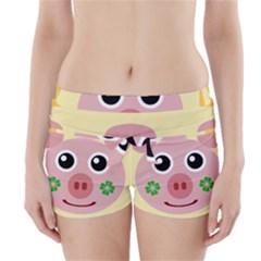 Luck Lucky Pig Pig Lucky Charm Boyleg Bikini Wrap Bottoms by Sapixe