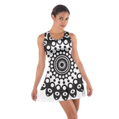 Mandala Geometric Symbol Pattern Cotton Racerback Dress