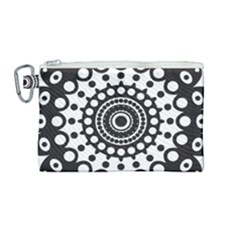 Mandala Geometric Symbol Pattern Canvas Cosmetic Bag (medium) by Sapixe