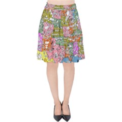 Mad Magazine Sadic Comics Humor Funny Comics Poster Velvet High Waist Skirt by Sapixe