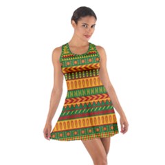 Mexican Pattern Cotton Racerback Dress