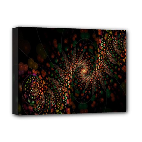 Multicolor Fractals Digital Art Design Deluxe Canvas 16  X 12  