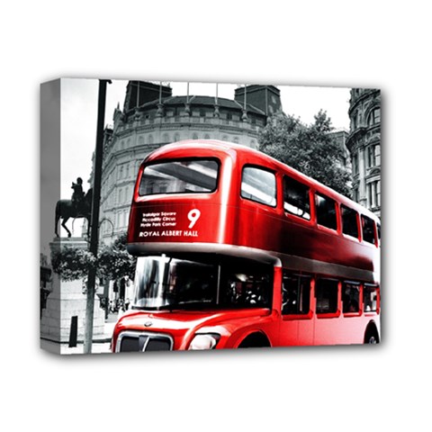 London Bus Deluxe Canvas 14  X 11  by Sapixe