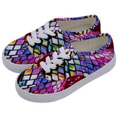 Multicolor Wall Mosaic Kids  Classic Low Top Sneakers