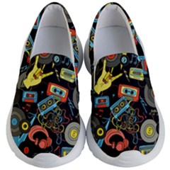 Music Pattern Kid s Lightweight Slip Ons